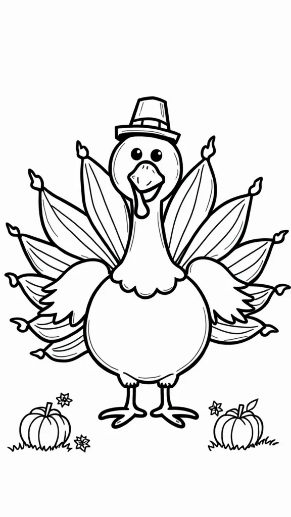 turkey coloring pages preschool